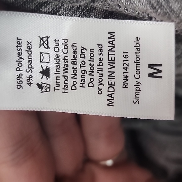 M Silver Lularoe Carly - Picture 5 of 5